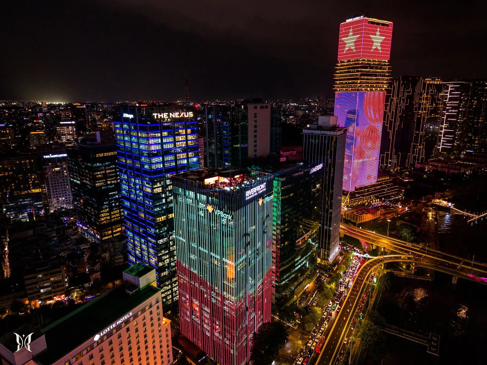 Không gian KÉN Skybar về đêm